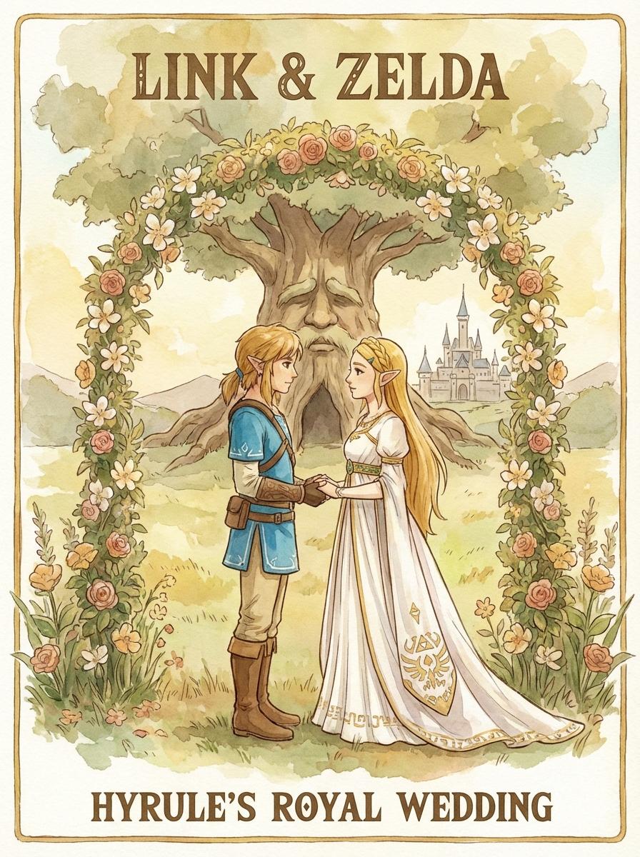 ゼルダとリンクの結婚式